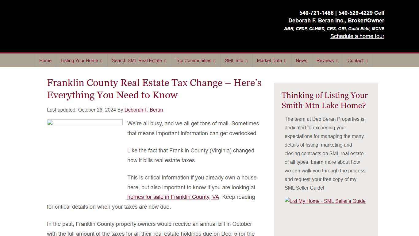 Franklin County Real Estate Tax Change - Here's Everything You Need to Know